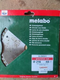 Metabo precision cut - pílový kotúč priemer 216mm, 48z