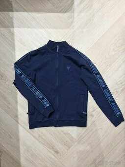 Guess panska namornicka modra logovana mikina XS/S