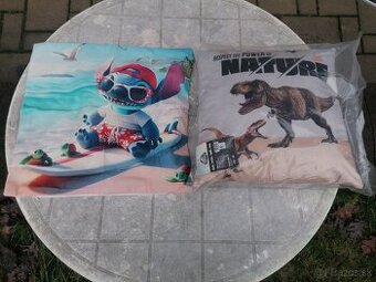 Predám obliečka- návlek na vankúš a vankúš Dinosaurus