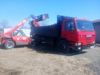 Autopreprava výklapač s hydraulickou rukou, výkopové práce