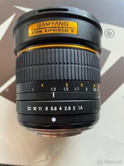 Predám Samyang 85mm f/1.4 IF Aspherical pre Canon