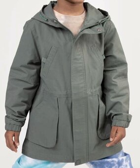 Zelená predĺžená bundička, v.M/L, 152