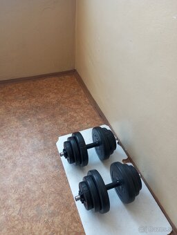 Plastové/cementové jednorúčky INSPORTLINE/HOP-SPORT  2x19 kg