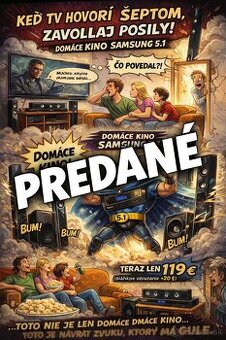 🔊🎬 Samsung HT-D555 – 5.1 domáce kino (kino doma, susedia v