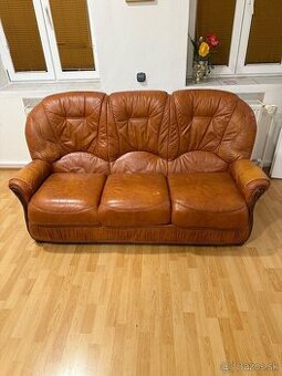 Kozena sedacia suprava z originál koža