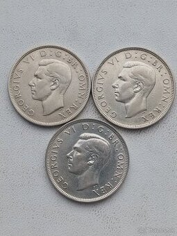 Strieborne mince Anglicke