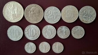 Československé mince,haliere .