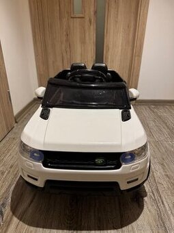 Elektrické autíčko Land Rapid Racer bielo - čierny