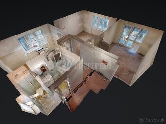 Dvojizbák s balkónom v pôvodnom stave s vlastnou réž…