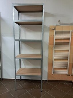 Pozinkovaný kovový regál Biderax 90x60x270 / 5 police