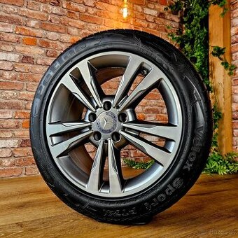 Alu R17 5x112 orig. Mercedes B-Class + E-Class + letné pneu