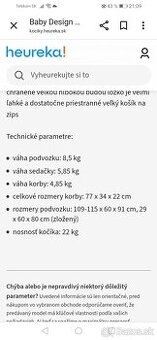 Kočík baby design sivy