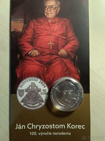 Ján Chryzostom Korec 10€ BK - 1
