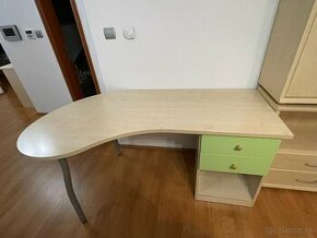 Písací stôl + šuplíky + poličky - 1