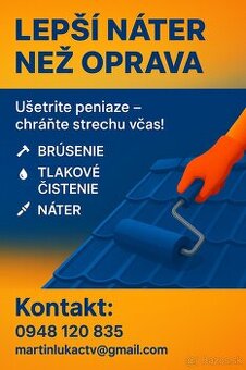 Strechy Nátery Maľovanie Čistenie