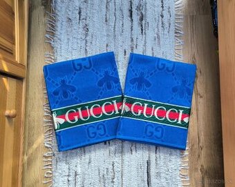 Luxusná osuška Gucci - modrá - 1