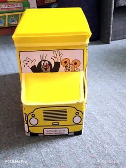 2v1 box na hračky a sedák v jednom