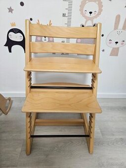 Stokke tripp trapp natural rastúca stolička