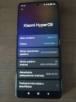 predám xiaomi 12