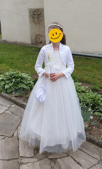 Šaty na prijímanie plus bolerko, kruh, taštička