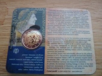 Vzácne 2 Euro Coincard 2017 - Univerzita Istropolitana