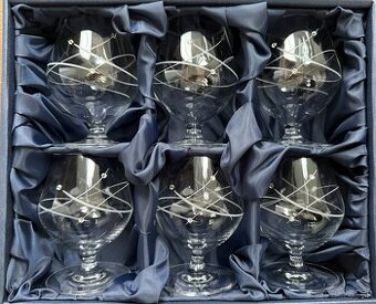 Poháre na brandy so Swarovski