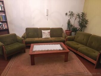 Sedacia súprava+stôl+knižnica