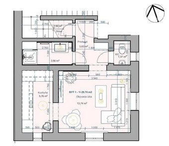 EXKLUZÍVNE 1i byt s terasou, Fabiniho ul., Spišská Nová Ves