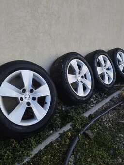 Predám kolesá škoda 5x112 R16 zimné pneu.205/55R16