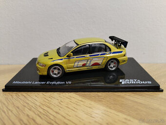 Predám model Mitsubishi Lancer Evo VII 1:43 Fast & Furious