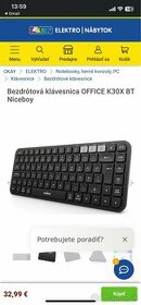Niceboy OFFICE K30X BT, klávesnica Úplne nová
