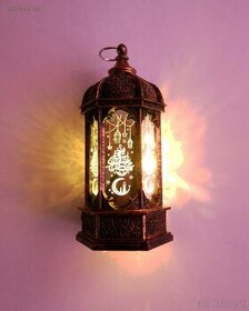 Ramadánový lampášik malý starozlatý - 1