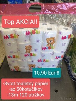 Toaletny papier-Wc Papier 50roliek