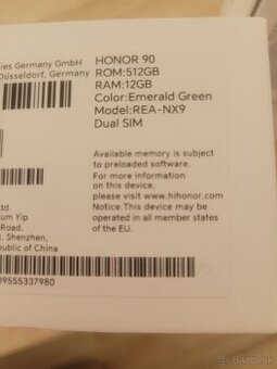Predam novy Honor 90 dual sim