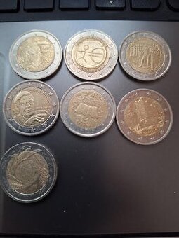 2 euro eurove obehove pamatne mince Tal.,Nem,Spa,Fra