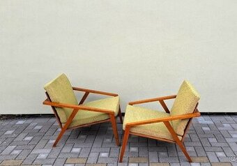Retro designová kresla 2ks