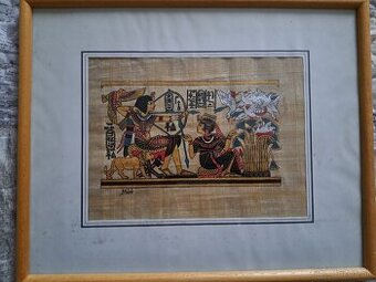 Egyptská maľba, papyrus, Autor: Khedr