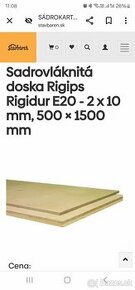 Podlahové dielce Rigidur E20 20x1500x500 mm, 0,75 m2 3ks.