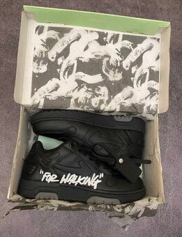 Off-White Out Of Office For Walking Low Tops Black