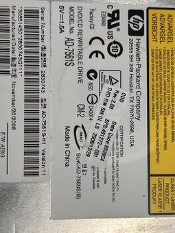 Predám DVD-RW pre starý NB od  HP - 1