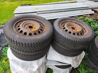 Plechové disky 5x114,3 r16 a zimné gumy 215/60r16 99H