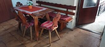 jedálenská súprava z masívu