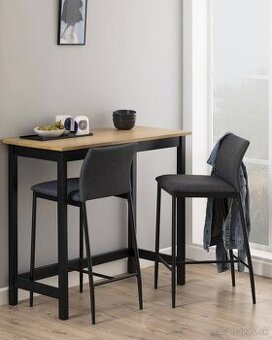 Šedé barové stoličky 2ks