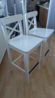 Barové stoličky biela IKEA