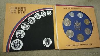 Sada obežných mincí ČSSR 1986