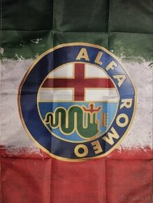 Vlajky ALFA ROMEO 2 druhy a FIAT ABARTH 4 druhy