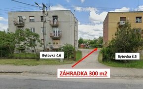 Štrkovec - 300 m2 ZÁHRADKA za bytovkou - NA PREDAJ