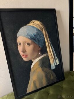 Obraz, reprodukcia Johannesa Vermeera