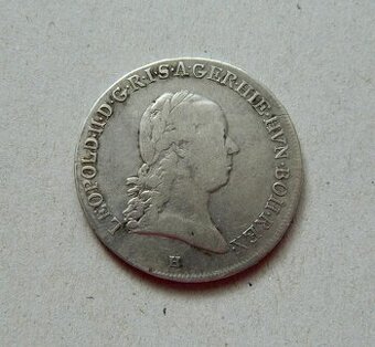 Predám 1/2 toliar 1791 H Leopold II.