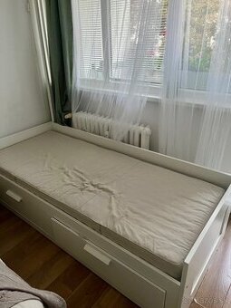 Predám posteľ BRIMNES a matrac VANNAREID (IKEA)